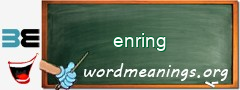 WordMeaning blackboard for enring